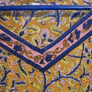 Floral Patterned Fabric Shirt